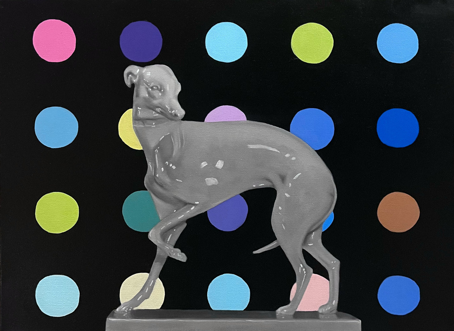 DIY Hirst Spots Inverted w/ Stone Whippet