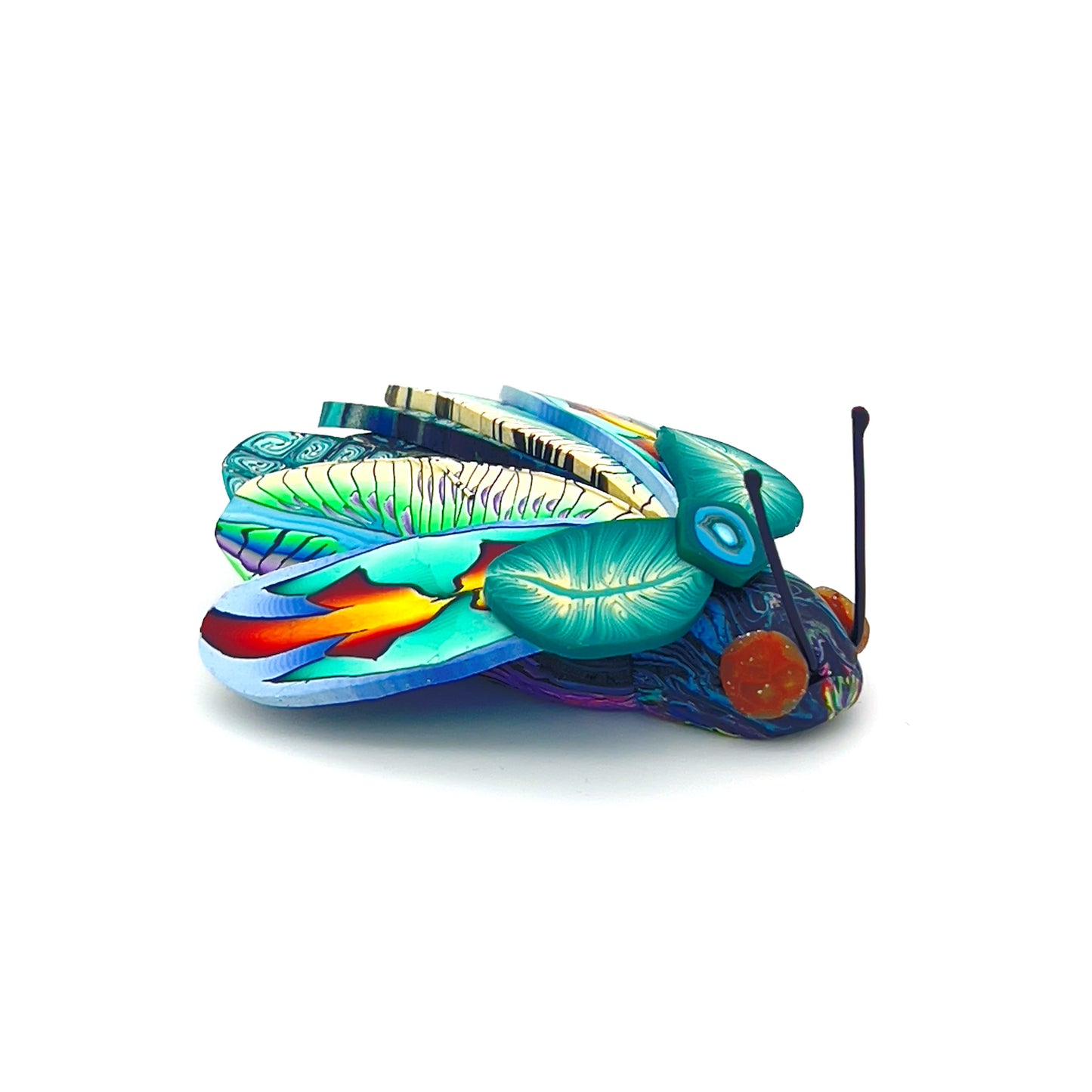 Handcrafted polymer creatures by Pat Ellis