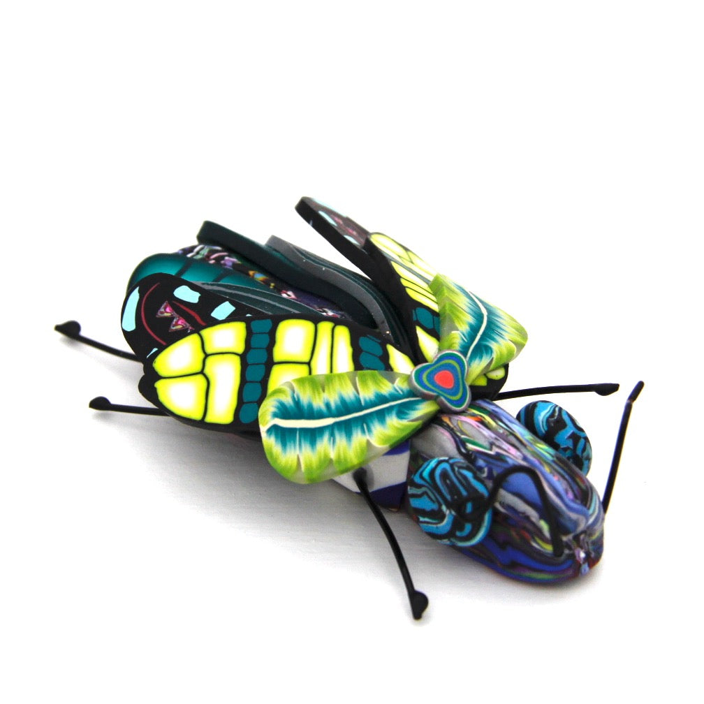 Handcrafted polymer creatures by Pat Ellis