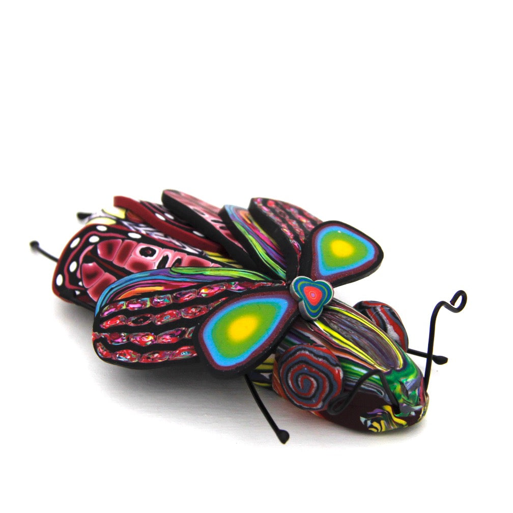 Handcrafted polymer creatures by Pat Ellis