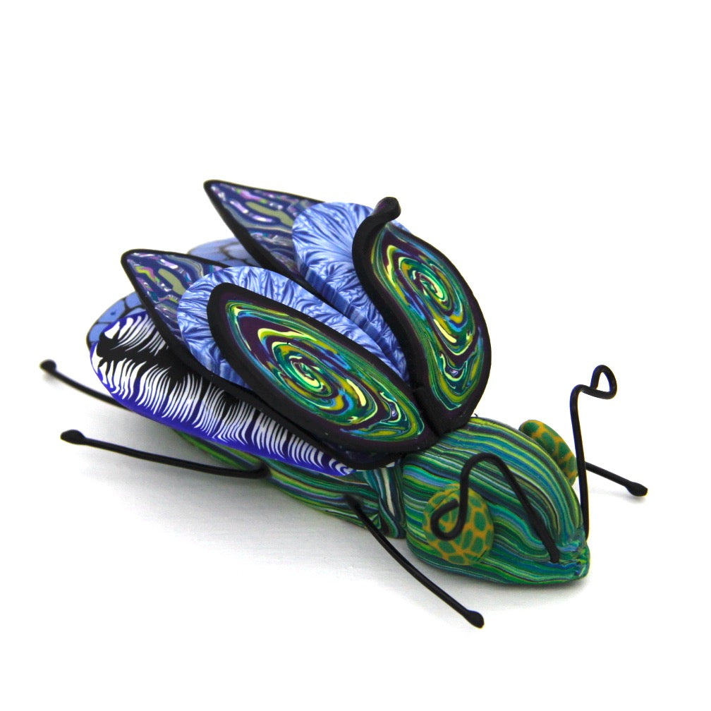 Handcrafted polymer creatures by Pat Ellis