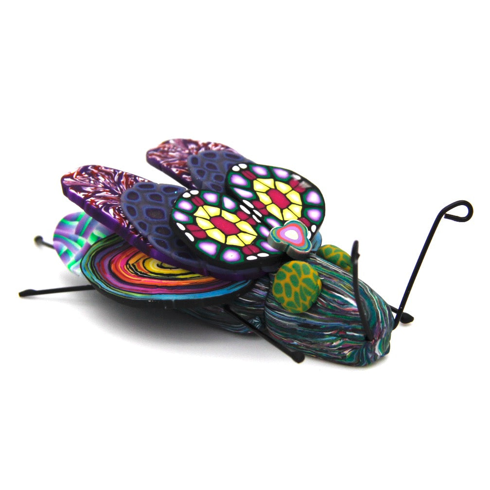 Handcrafted polymer creatures by Pat Ellis