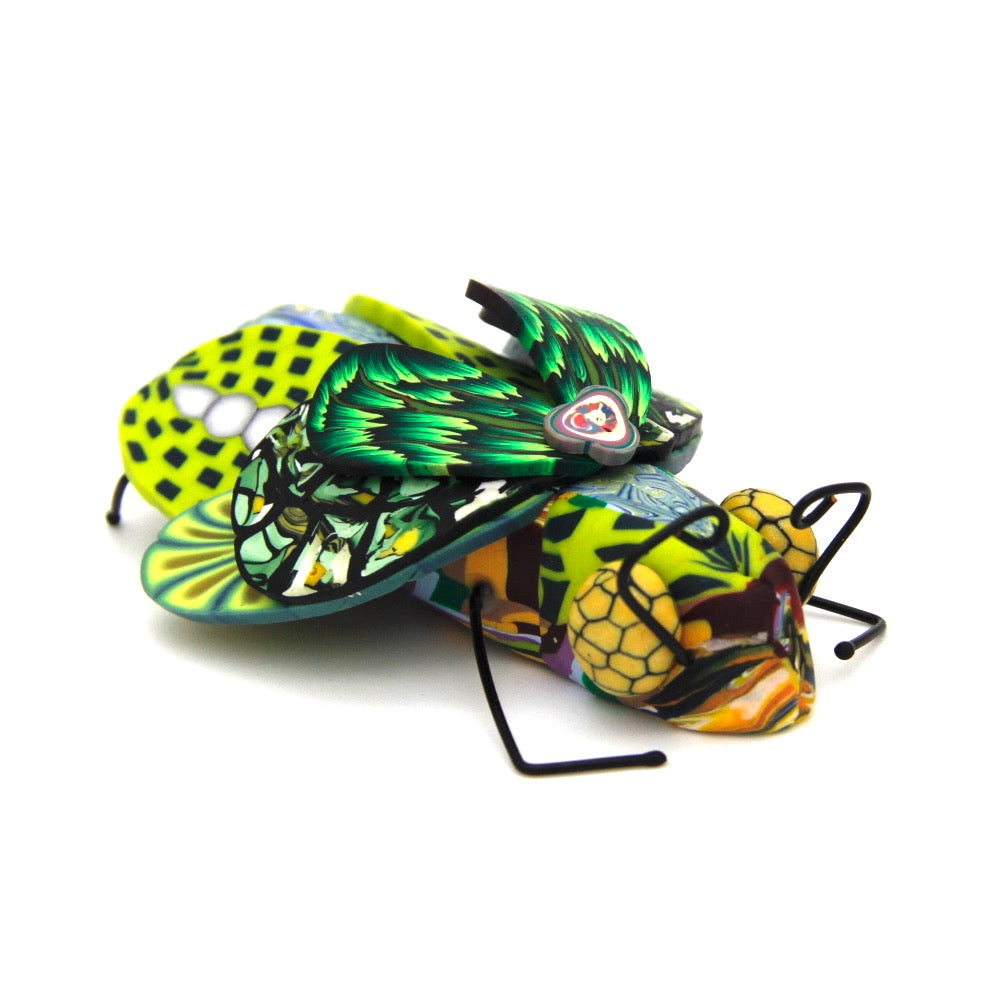 Handcrafted polymer creatures by Pat Ellis