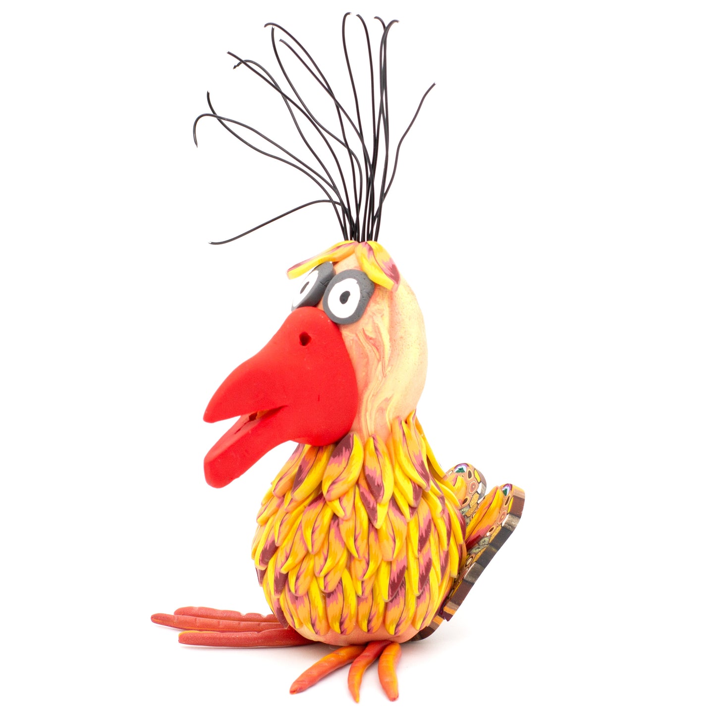 Handcrafted polymer creatures by Pat Ellis