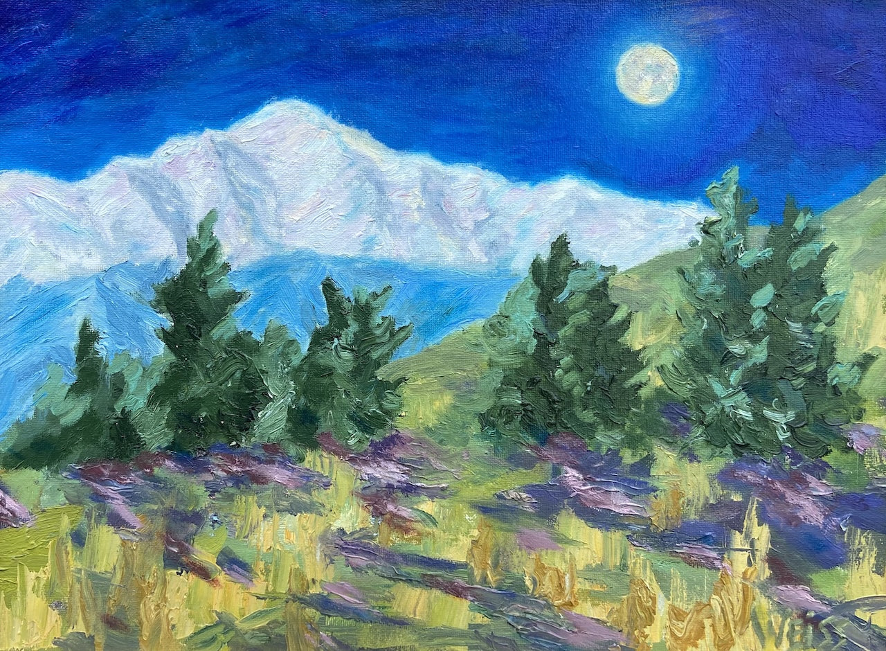 Pikes Peak Moonrise