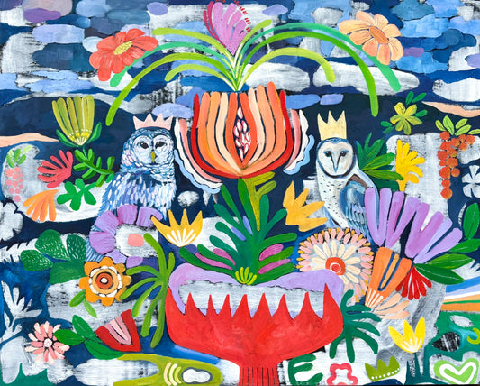 Crowned Guardians of Wisdom