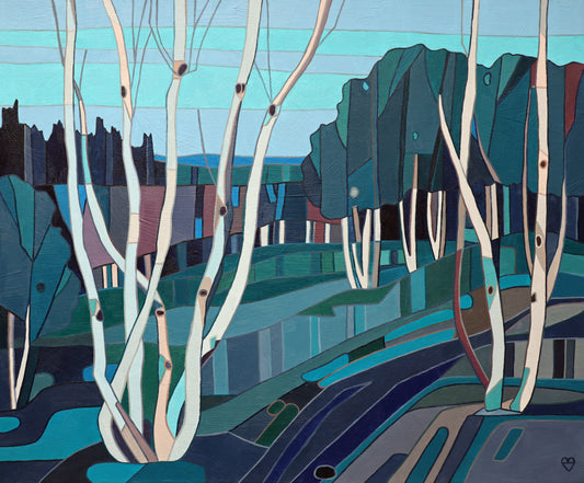 Silver Birches (after Tom Thomson)