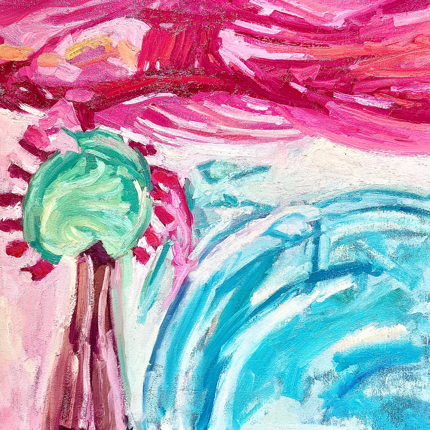 Sunset Upon the Apple Tree