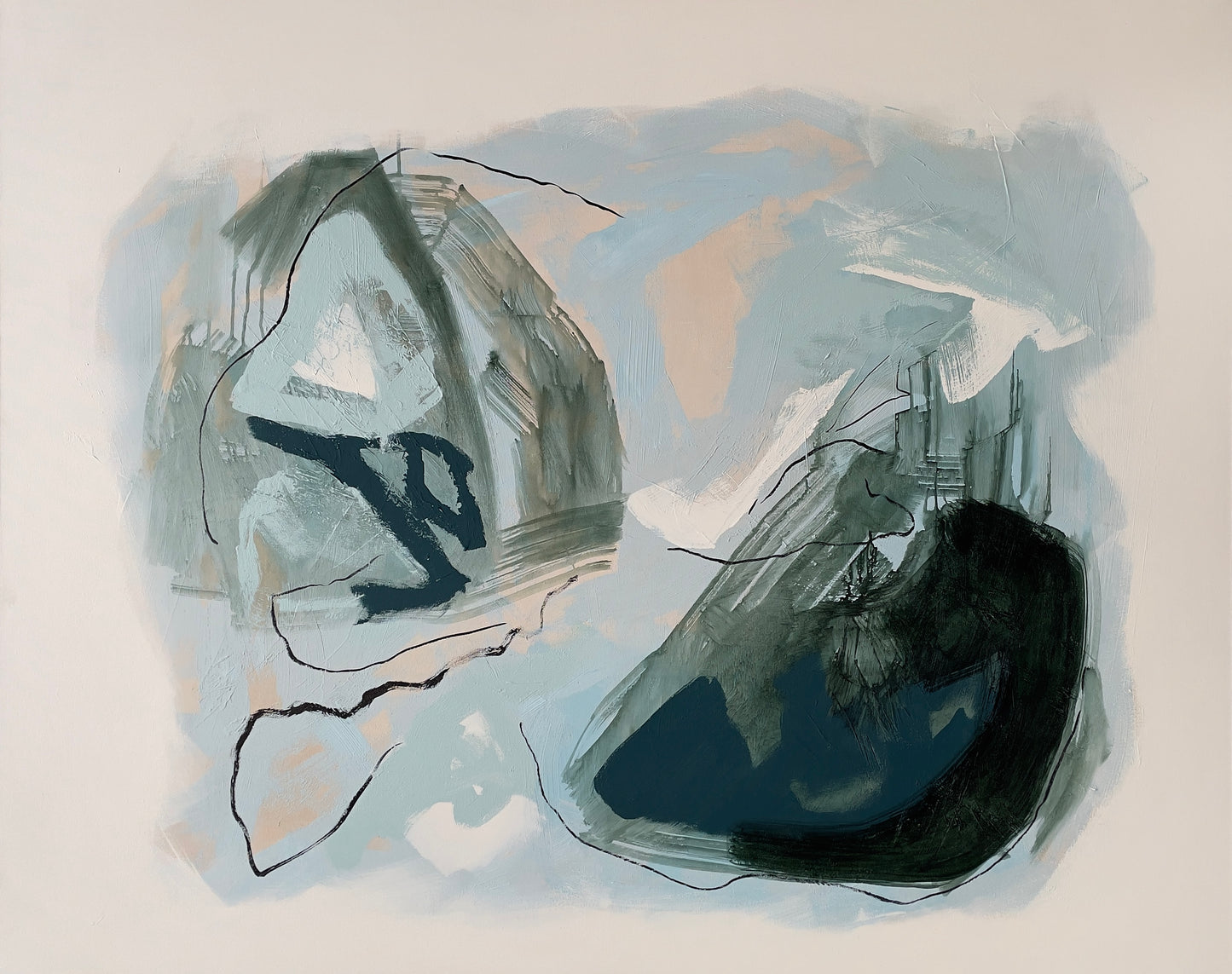 Through a Clearing in the Woods II