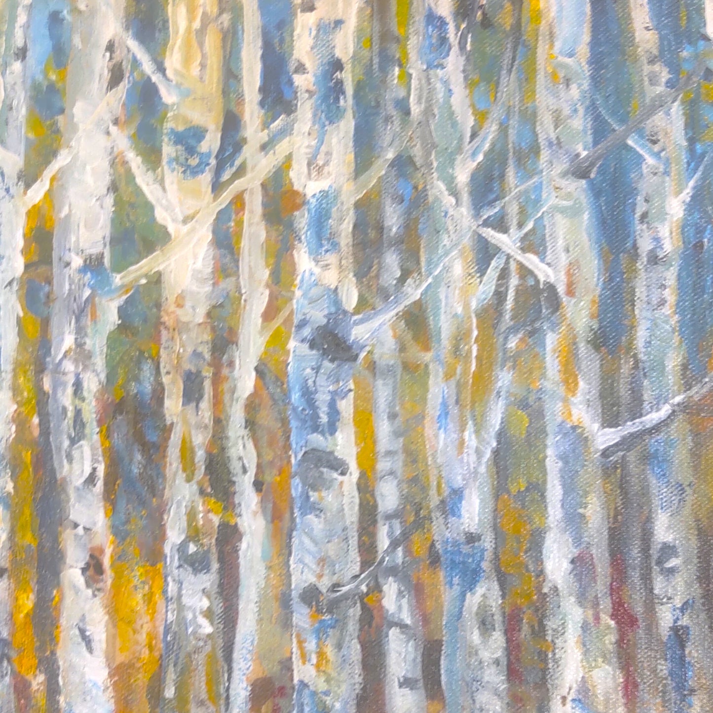 Aspens in Blue