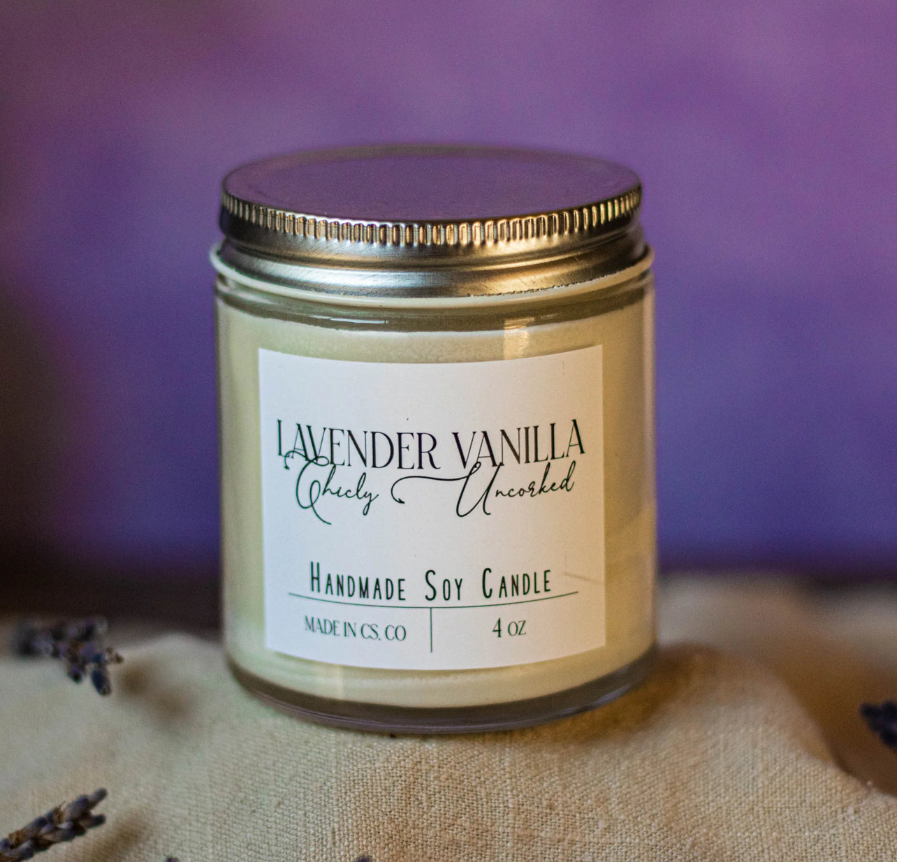 Soy Candle 4oz by Chicly Uncorked