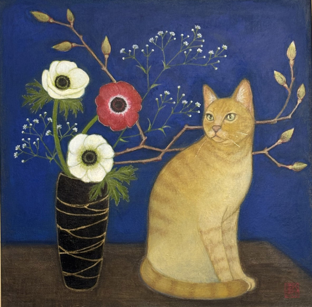 Anemones and Cat 