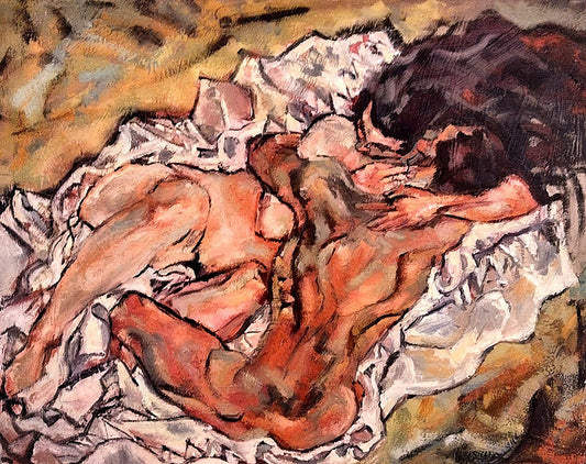 The Lovers after Egon Shiele