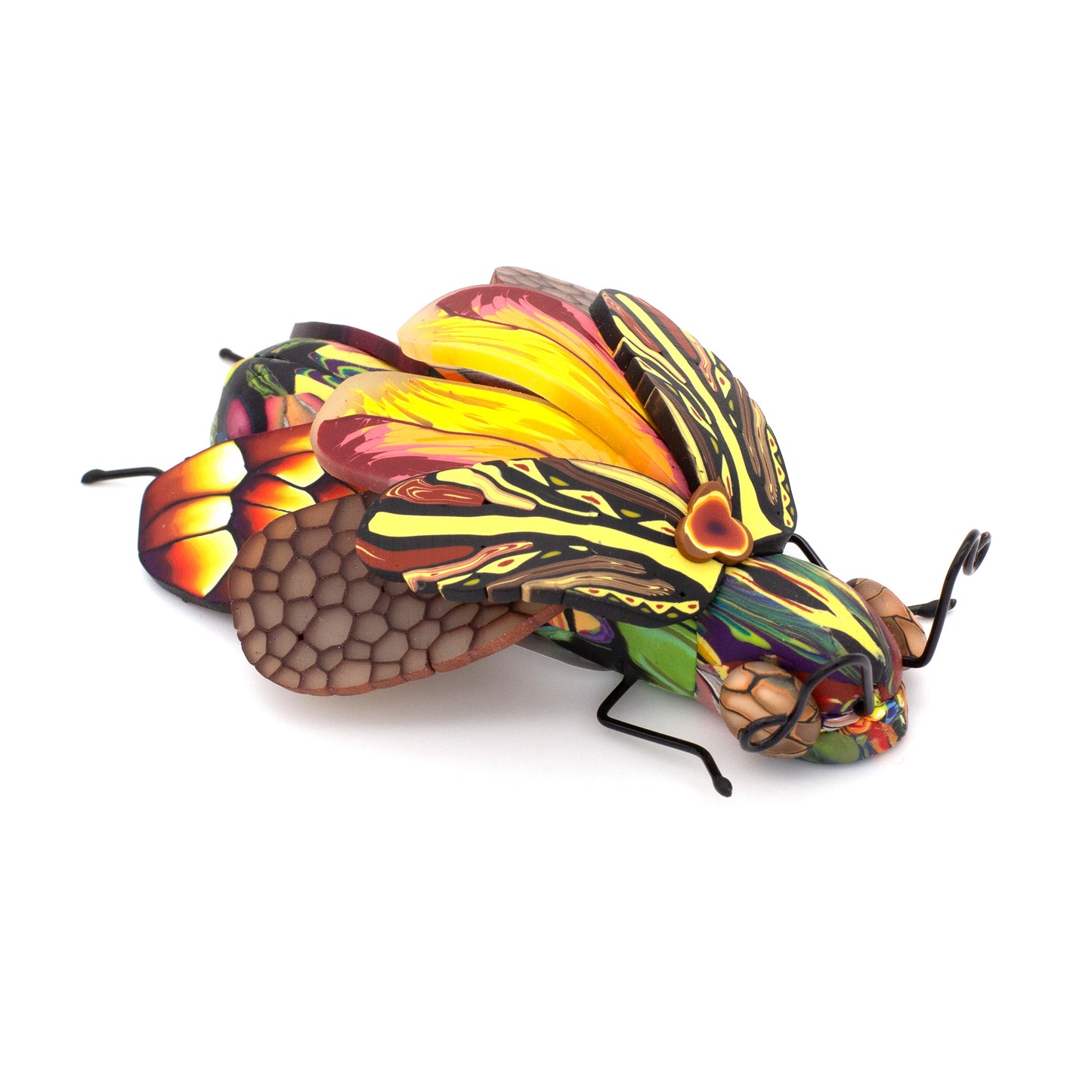 Handcrafted polymer creatures by Pat Ellis