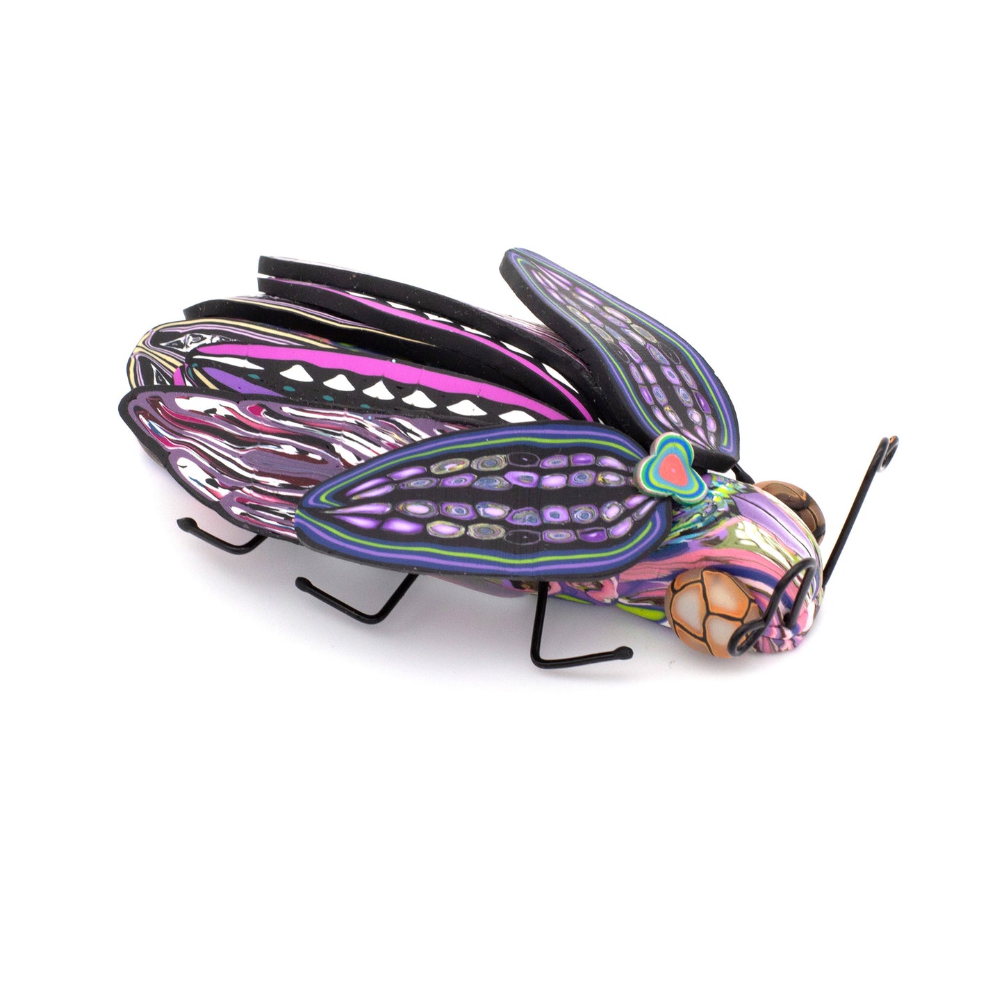 Handcrafted polymer creatures by Pat Ellis