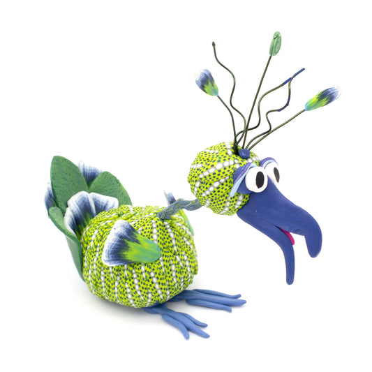 Handcrafted polymer creatures by Pat Ellis