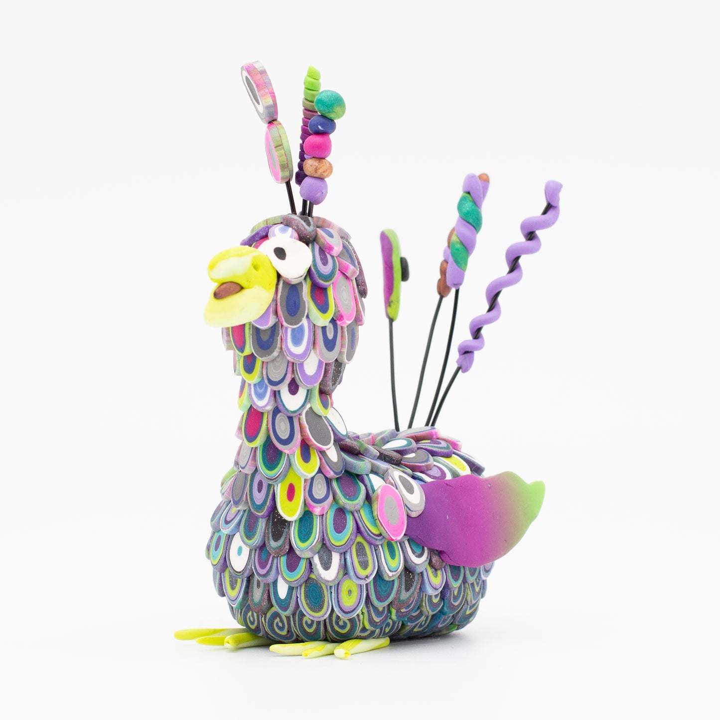 Handcrafted polymer creatures by Pat Ellis