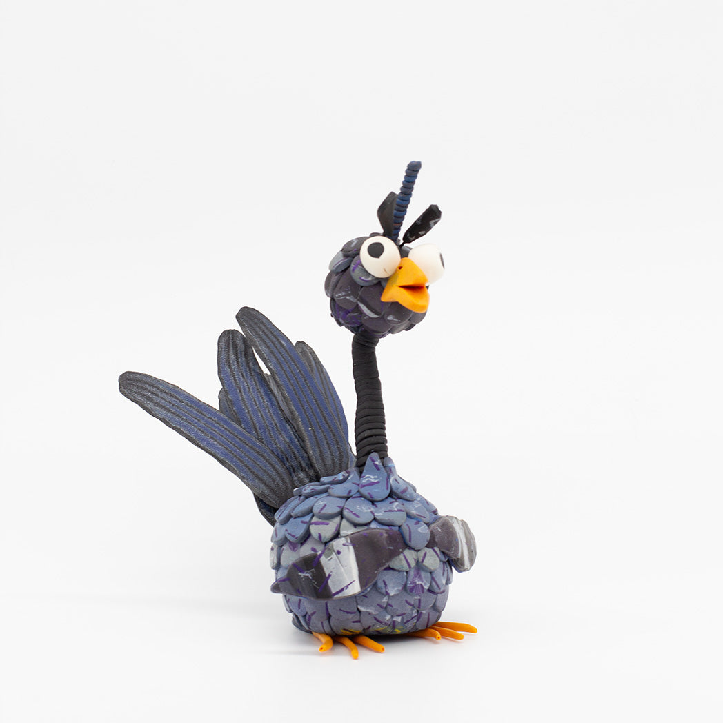 Handcrafted polymer creatures by Pat Ellis