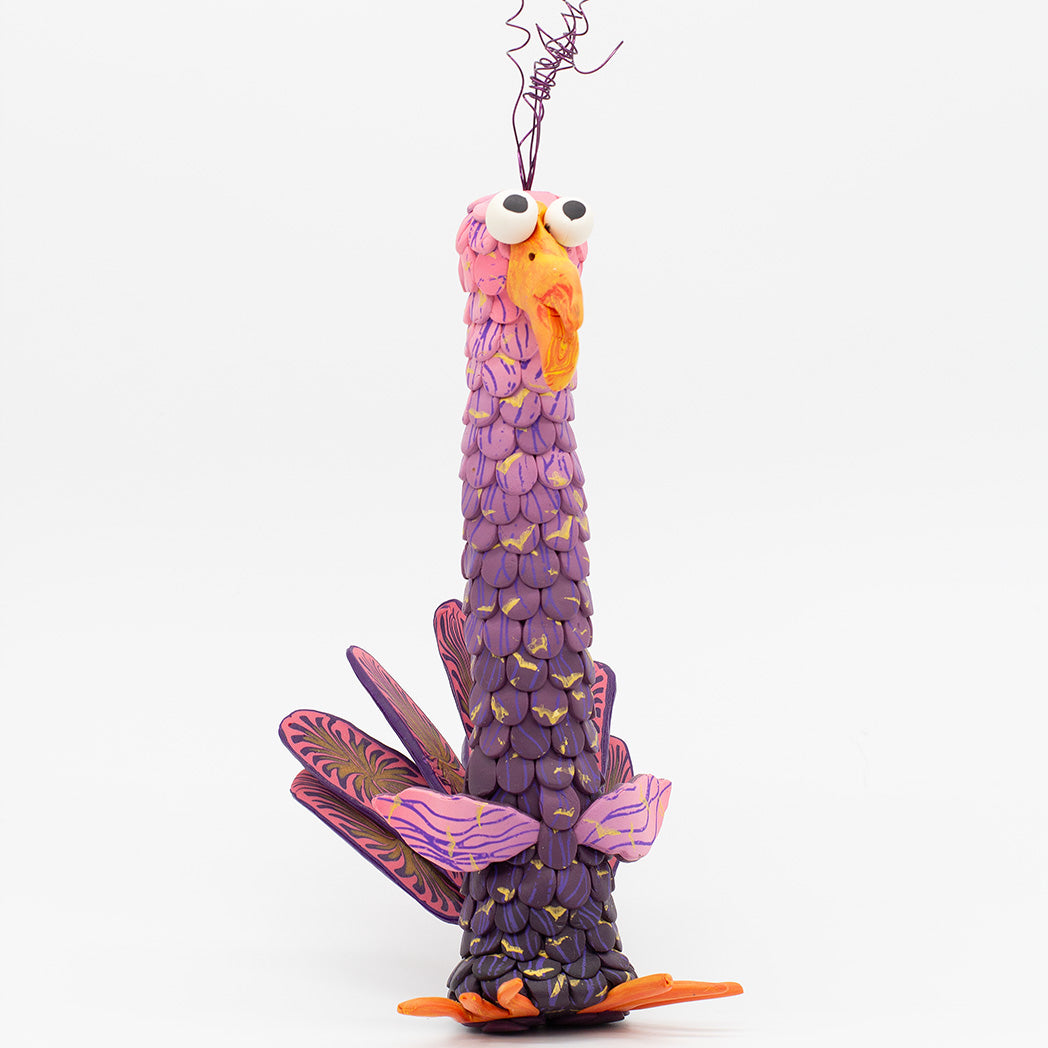 Handcrafted polymer creatures by Pat Ellis
