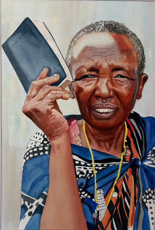 Rwandan Woman with Bible