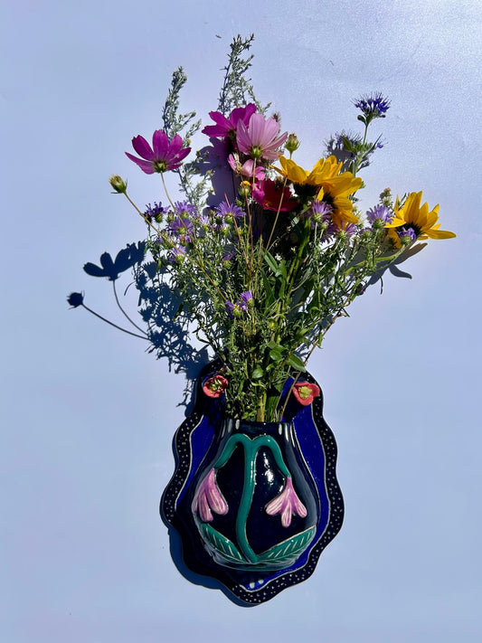 Purple Belle Flower Sconce