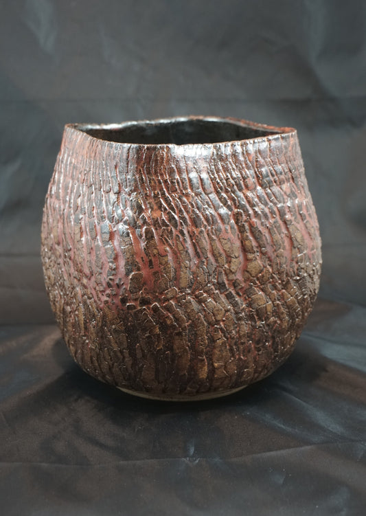 Textured Square Vase